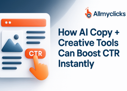 AI tools improving CTR with better copy and creative designs