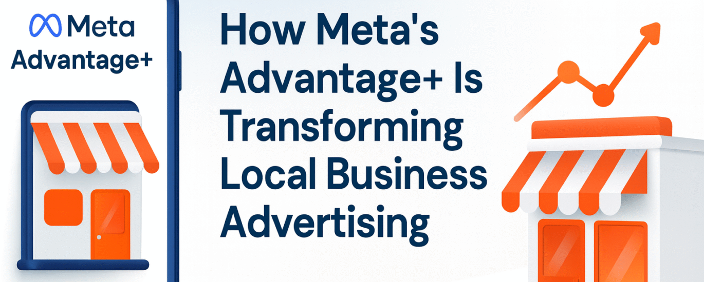 Meta Advantage Plus dashboard showing AI-powered ad automation for local businesses