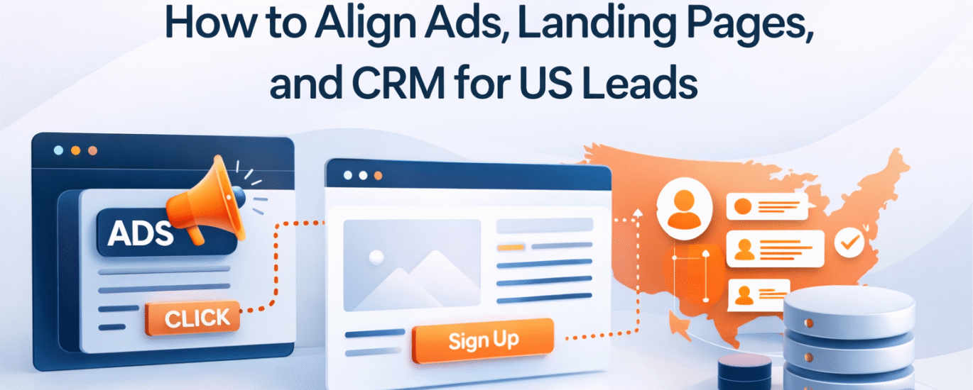 Aligning ads, landing pages, and CRM systems for US lead generation