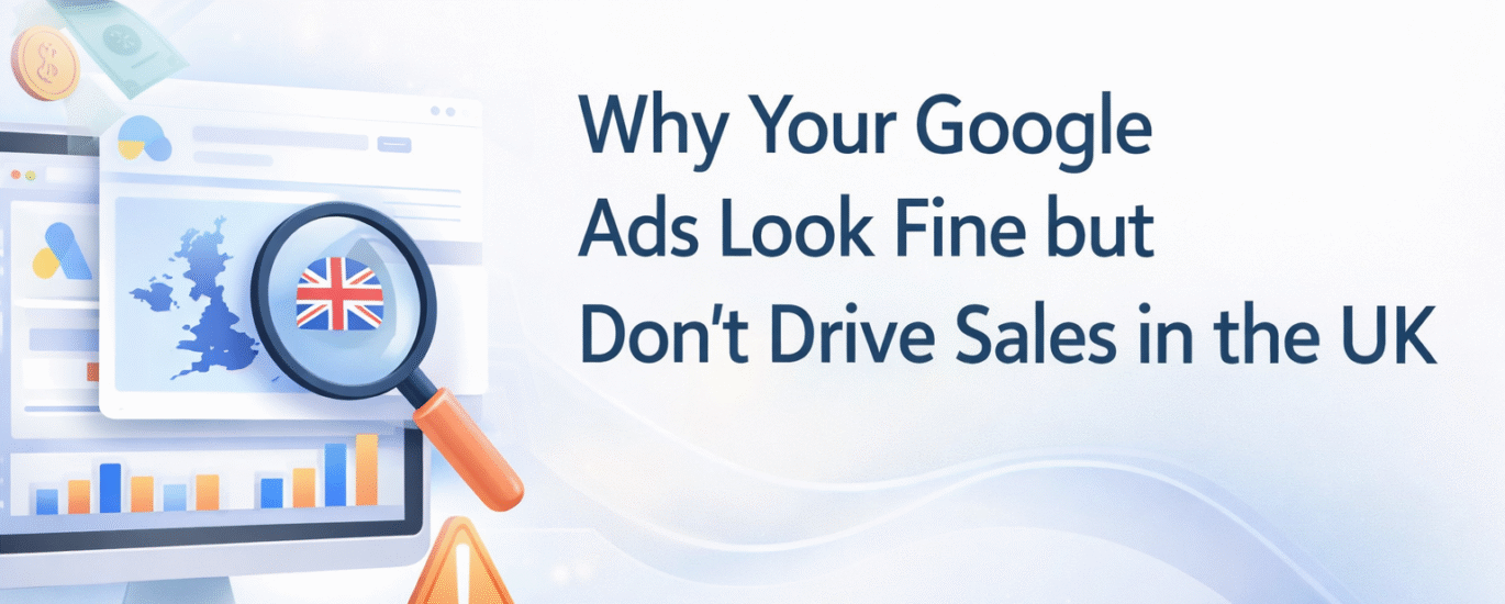 Google Ads campaign showing clicks but no sales in the UK market