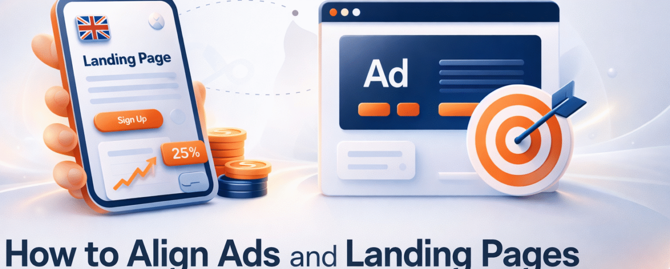 align ads and landing pages UK, UK audience conversion optimization, UK landing page best practices, ads to landing page alignment UK, improve ROAS UK ads