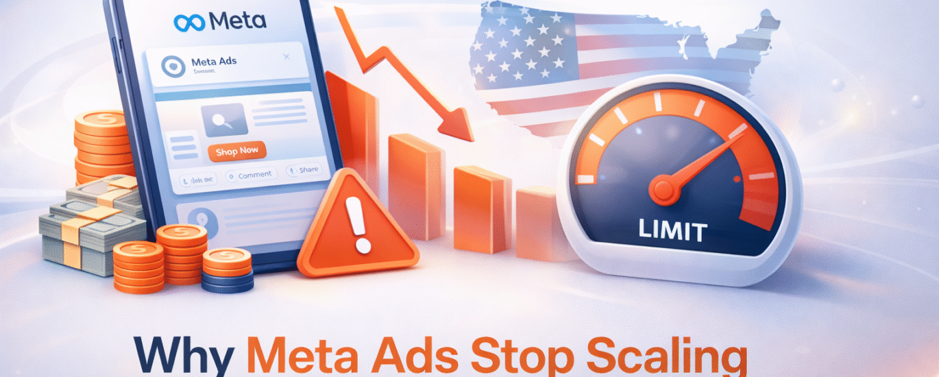 Struggling to scale Meta Ads beyond $50K in the USA? Learn the real reasons performance drops and proven fixes used by experienced performance marketers.